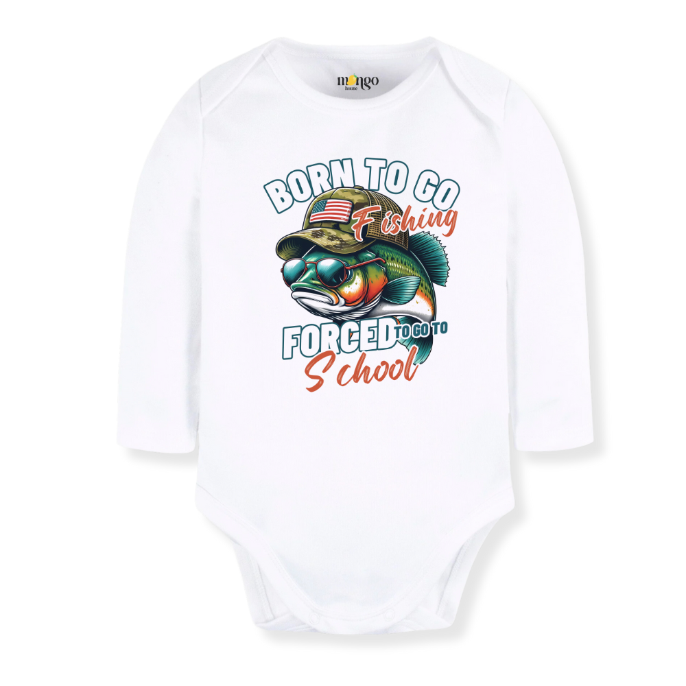 Born to Go Fishing Tshirt for Kids Toddler Tee Funny Fishing Outfit