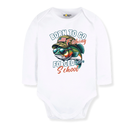 Born to Go Fishing Tshirt for Kids Toddler Tee Funny Fishing Outfit