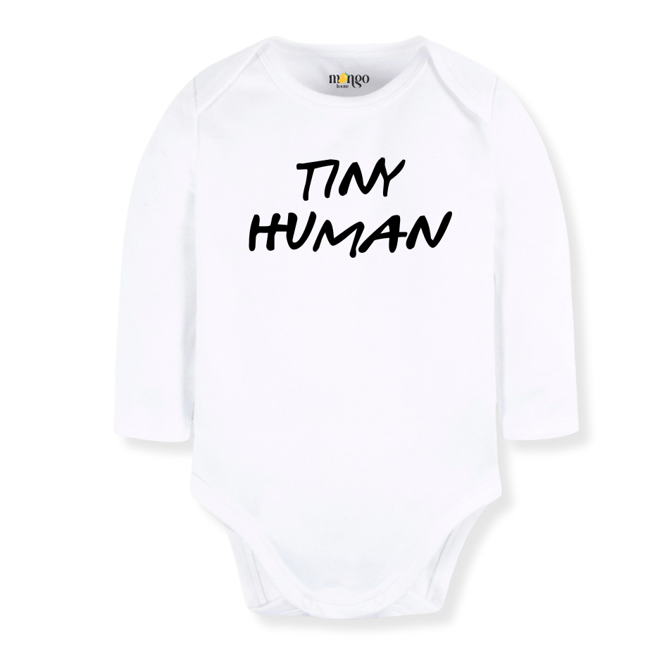 Tiny Human Cute Baby Bodysuit Funny Tshirt for Kids Toddler Tee Funny Baby Gift, Newborn Outfit