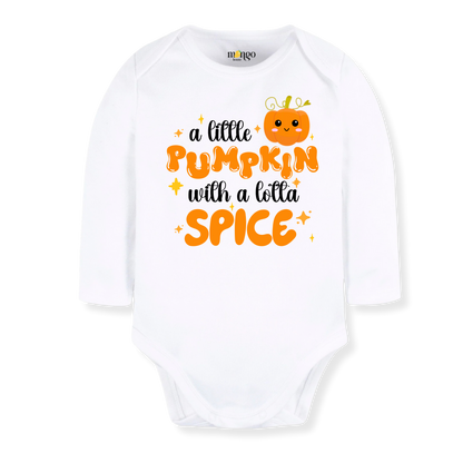 A Little Pumpkin with a Lotta Spice Cute Fall Baby Bodysuit, Toddler & Kids T-Shirt – Cute Pumpkin Outfit
