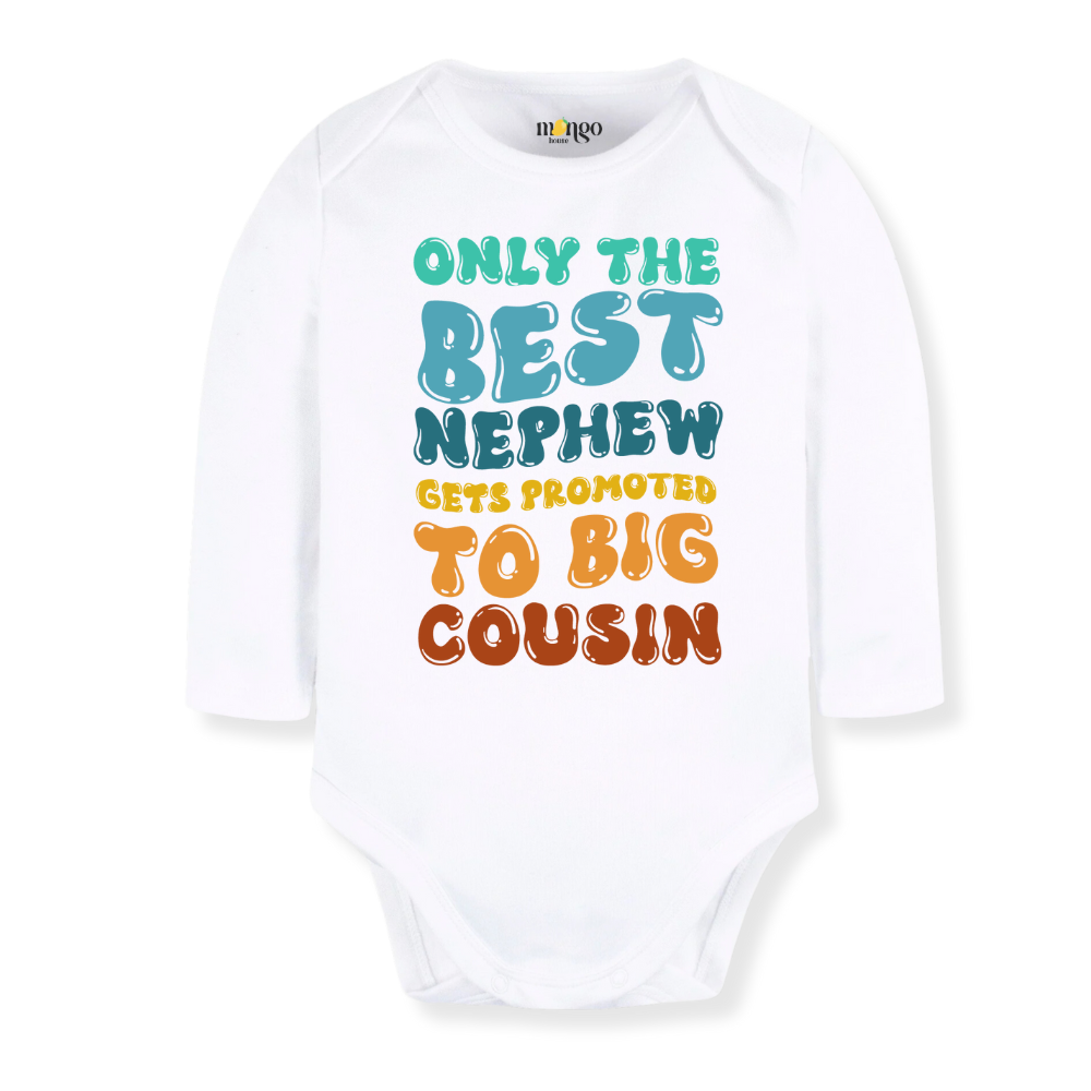 Big Cousin Baby Bodysuit, Toddler & Kids T-Shirt - Gift for Nephew or Cousin Announcement Outfit