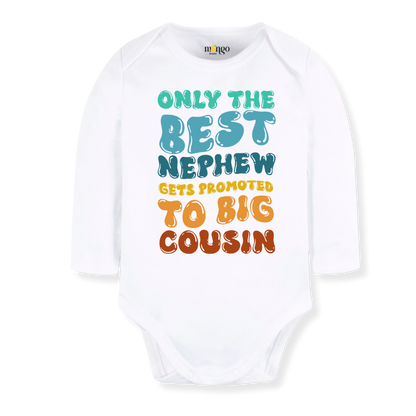 Big Cousin Baby Bodysuit, Toddler & Kids T-Shirt - Gift for Nephew or Cousin Announcement Outfit