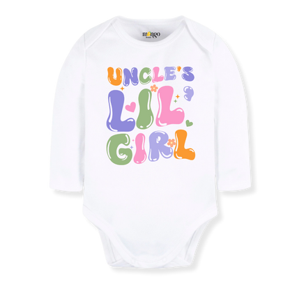 Uncle's Lil Girl Baby Bodysuit Toddler & Kids T-Shirt, Gift for Niece Tshirt Cute Girls Clothes