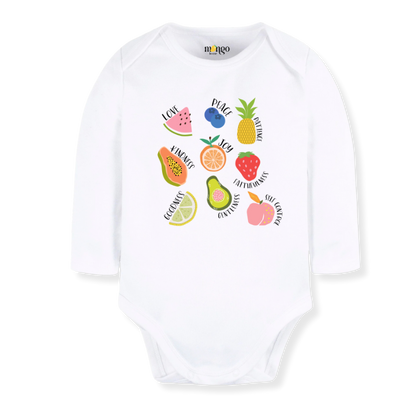 Fruits of the Spirits Tropical Fruits Baby Bodysuit – Inspirational Kids Tshirt
