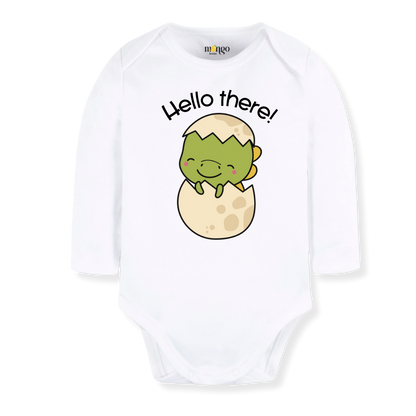 Hello There Dinosaur Baby Bodysuit Toddler & Kids T-Shirt, Dino Baby Clothes, Dino Shirt for Boys