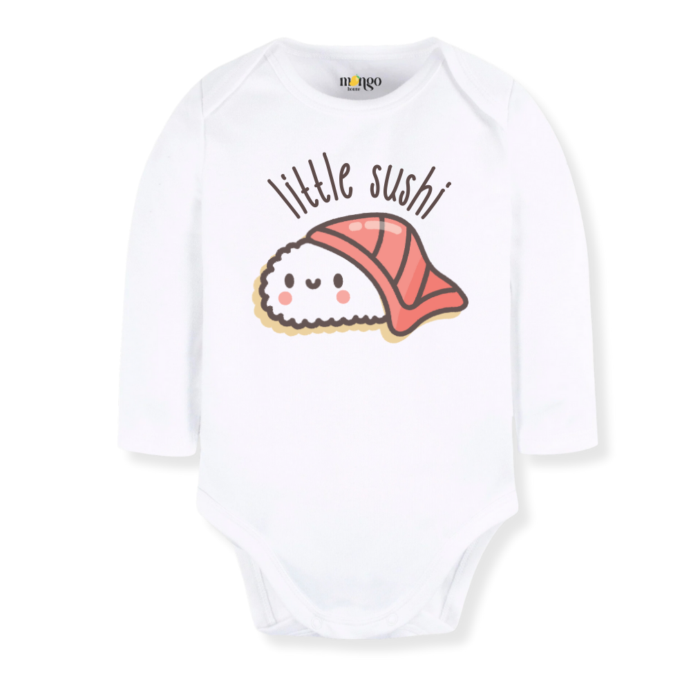 Little Sushi Baby Bodysuit, Kids & Toddler T-Shirt – Cute Sushi Outfit Foodie Shirt for Boys Girls