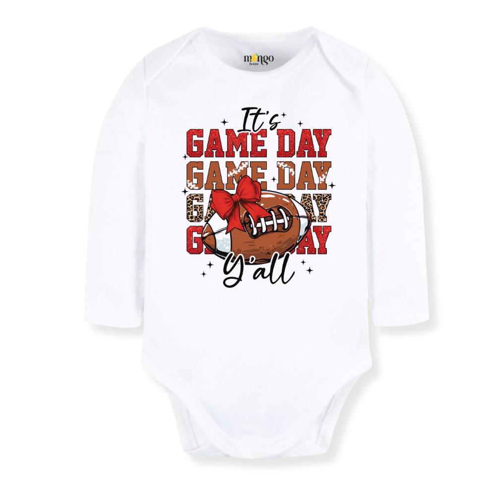 It's Game Day Y'all Football Baby Bodysuit Toddler & Kids T-Shirt, Football Outfit Game Day Family Tshirt