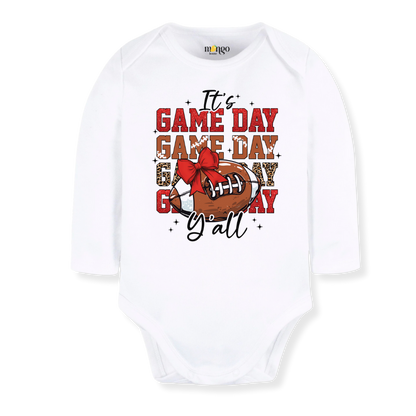 It's Game Day Y'all Football Baby Bodysuit Toddler & Kids T-Shirt, Football Outfit Game Day Family Tshirt
