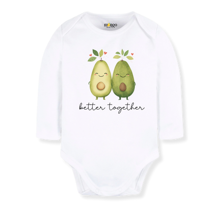 Better Together Avocado Baby Bodysuit – Cute Kids T-Shirt & Toddler Tee, Avocado Outfit