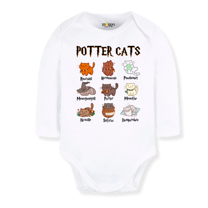 Potter Cats Tshirt Cat Baby Bodysuit Toddler & Kids T-Shirt, Cat Outfit Cat Baby Clothes