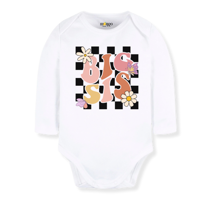 Retro Big Sis Tshirt Cute Sister Tee Big Sister Outfit for Girls