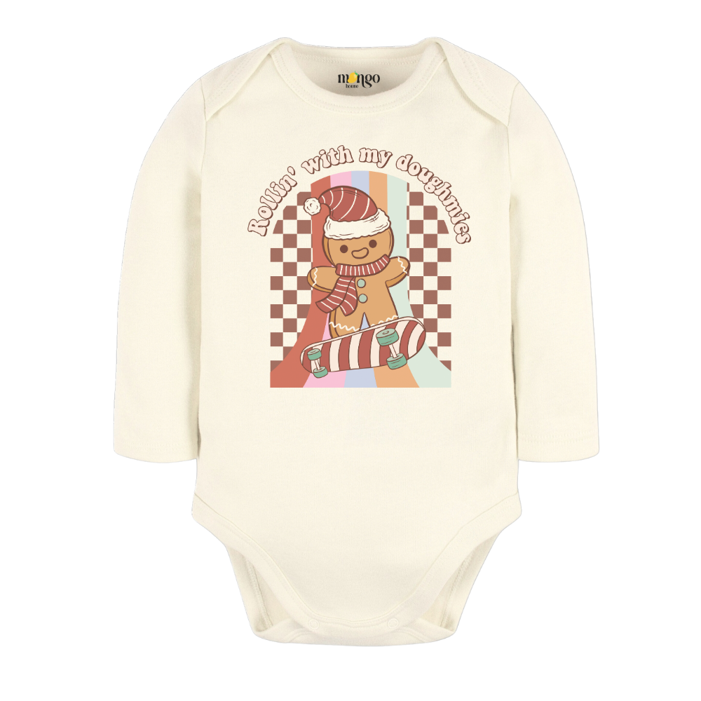 Doughmies Tshirt Christmas Baby Bodysuit, Kids & Toddler T-Shirt – Funny Xmas Outfit