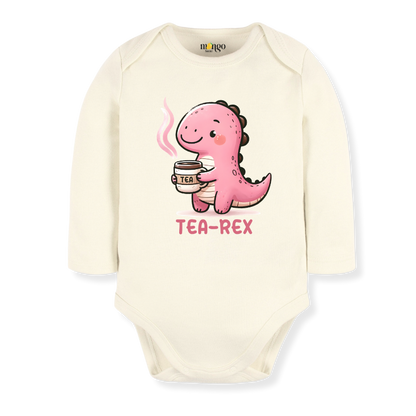 Tea-Rex Baby Bodysuit – Cute Dinosaur Kids T-Shirt & Toddler Tee, Dinosaur Sweater