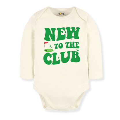 New to the club Golfing Baby Bodysuit Toddler & Kids T-Shirt, Golf Outfit Golfing Baby Clothes