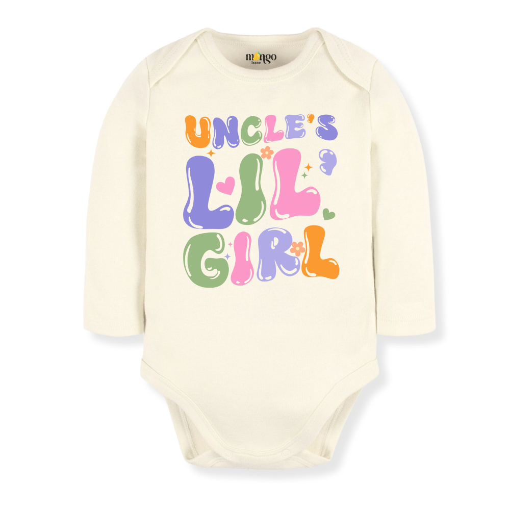 Uncle's Lil Girl Baby Bodysuit Toddler & Kids T-Shirt, Gift for Niece Tshirt Cute Girls Clothes