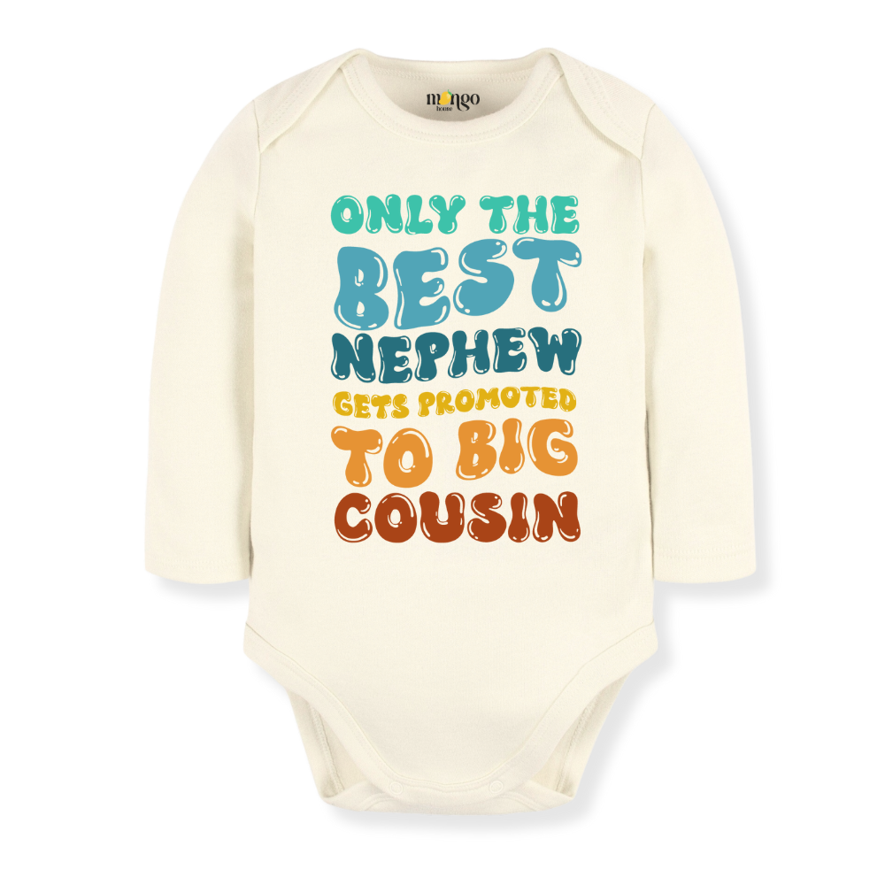 Big Cousin Baby Bodysuit, Toddler & Kids T-Shirt - Gift for Nephew or Cousin Announcement Outfit