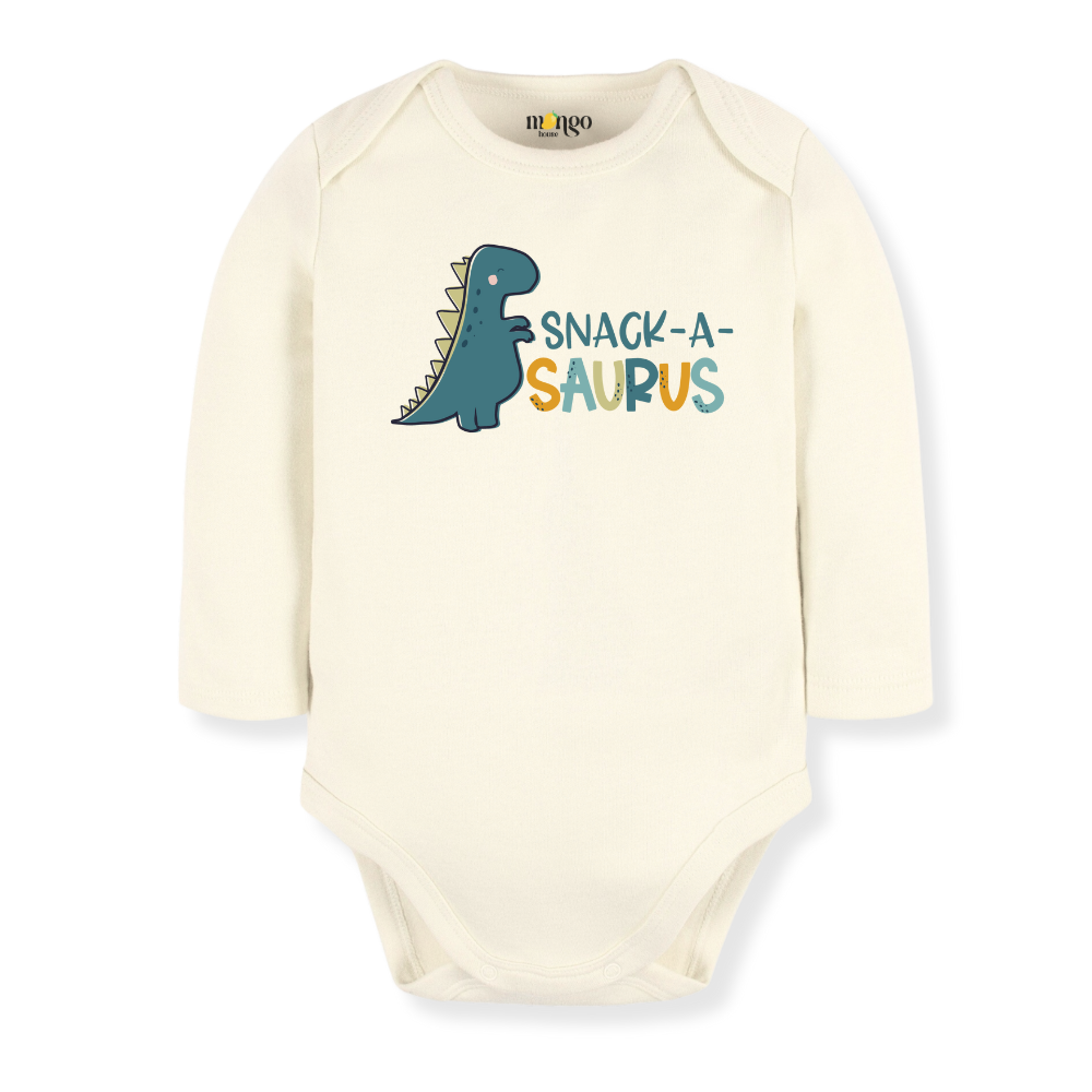 Snack-a-saurus Dinosaurs Baby Bodysuit Toddler & Kids T-Shirt, Dino Baby Clothes, Dino Shirt for Boys