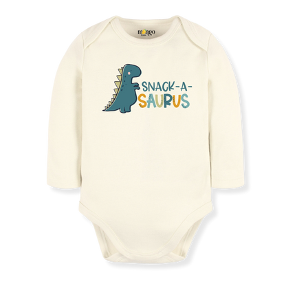 Snack-a-saurus Dinosaurs Baby Bodysuit Toddler & Kids T-Shirt, Dino Baby Clothes, Dino Shirt for Boys