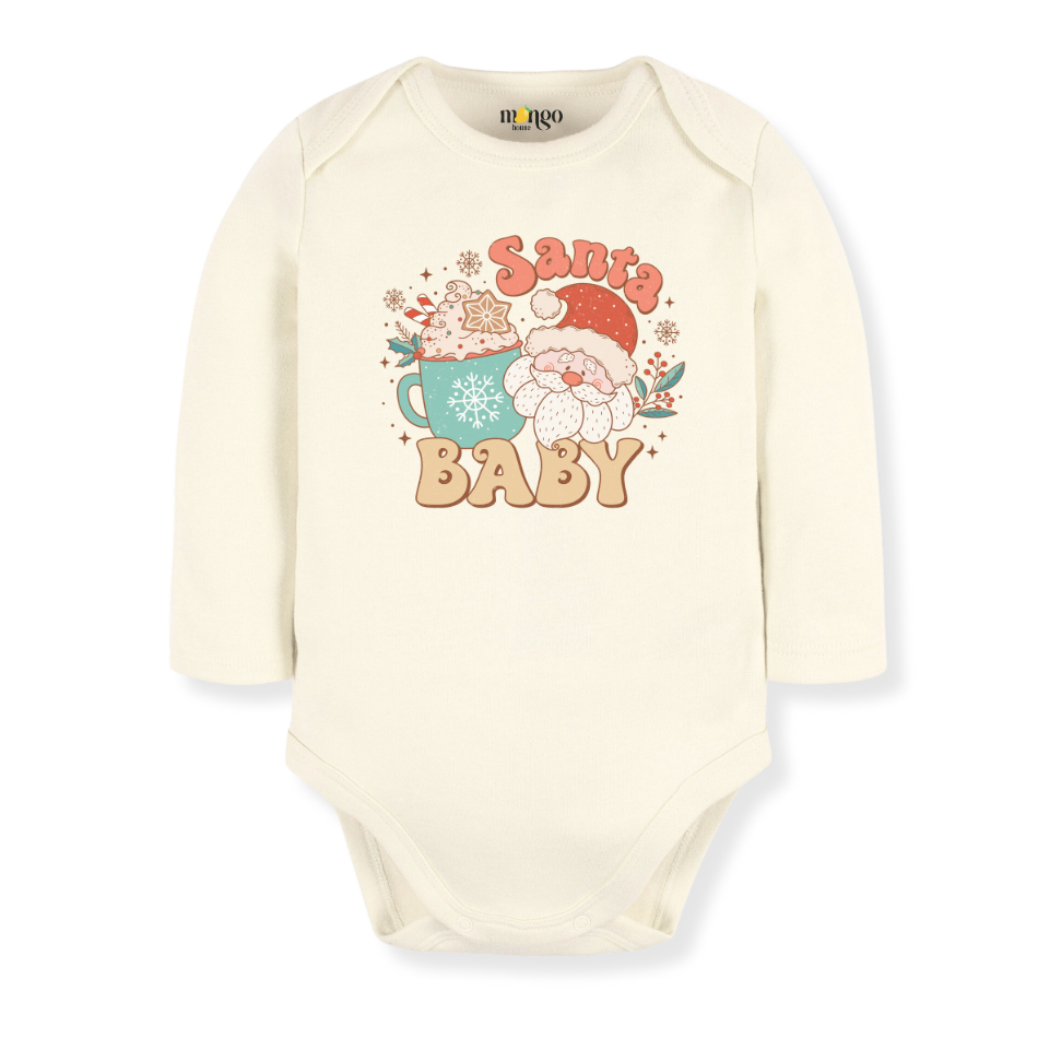 Christmas Santa Baby Bodysuit Cute Tshirt for Kids Toddler Tee Christmas Gift for Baby Clothes
