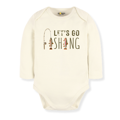 Let's Go Fishing Baby Bodysuit Fishing Tshirt for Kids Toddler Tee Cute Baby Gift for Baby Clothes Fishing Outfit