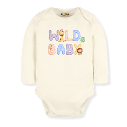 Wild Baby Baby Bodysuit, Kids & Toddler T-Shirt – Safari Cute Animals Baby Clothes for Boys Girls
