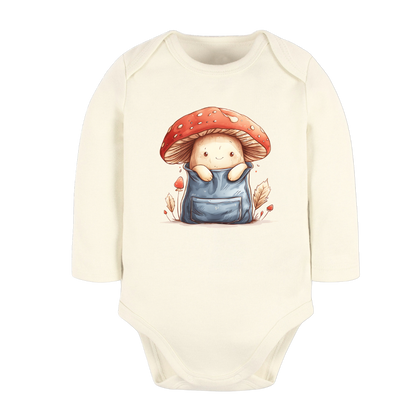 Mushroom Pocket Graphic Tee, Baby Bodysuit