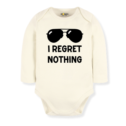 Funny Baby Bodysuit I Regret Nothing Tshirt for Kids Toddler Tee Funny Gift for Boys Outfit