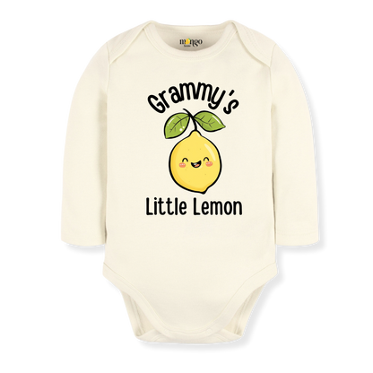 Grammy's Little Lemon Baby Bodysuit Toddler & Kids T-Shirt, Gift for Grandma, Cute Lemon Tee