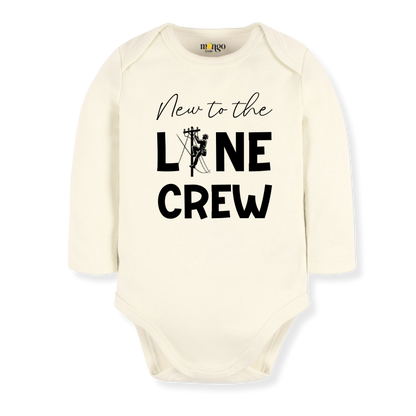 Baby Bodysuit, Kids & Toddler T-Shirt – 'New to the Line Crew' Utility & Lineman-Themed Baby Clothes