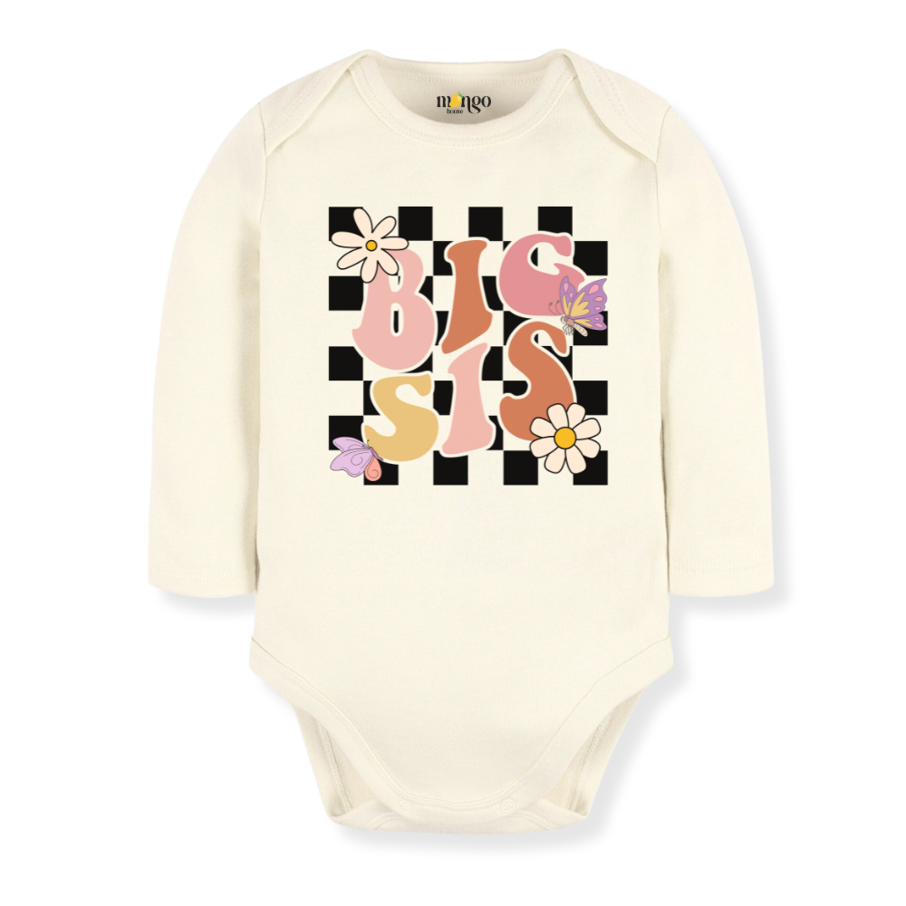 Retro Big Sis Tshirt Cute Sister Tee Big Sister Outfit for Girls