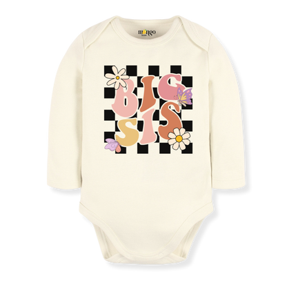Retro Big Sis Tshirt Cute Sister Tee Big Sister Outfit for Girls