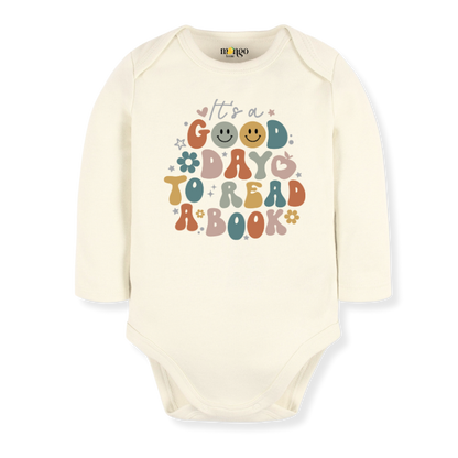 It's A Good Day to Read a Book Tshirt for Kids Shirt Retro Baby Bodysuit, Flower School Tshirt