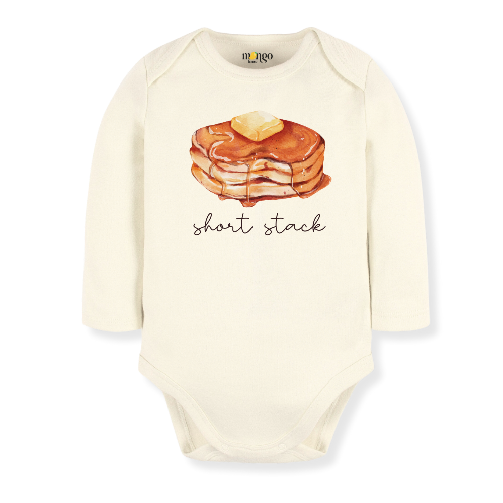 Short Stack Baby Bodysuit, Kids & Toddler T-Shirt – Cute Pancakes Baby Clothes for Boys Girls