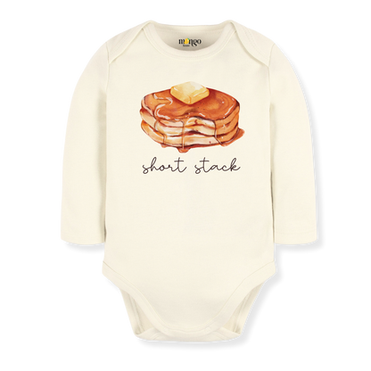 Short Stack Baby Bodysuit, Kids & Toddler T-Shirt – Cute Pancakes Baby Clothes for Boys Girls