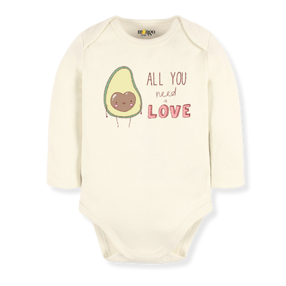 All You Need Is Love Avocado Baby Bodysuit – Avocado Kids T-Shirt Fruits Themed Outfit
