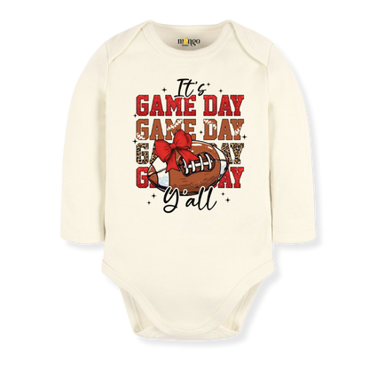 It's Game Day Y'all Football Baby Bodysuit Toddler & Kids T-Shirt, Football Outfit Game Day Family Tshirt