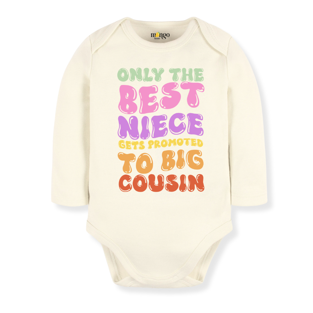 Big Cousin Announcement Baby Bodysuit, Toddler & Kids T-Shirt - Gift for Niece or Cousin