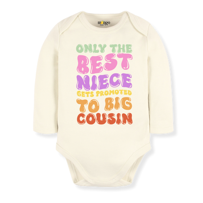Big Cousin Announcement Baby Bodysuit, Toddler & Kids T-Shirt - Gift for Niece or Cousin
