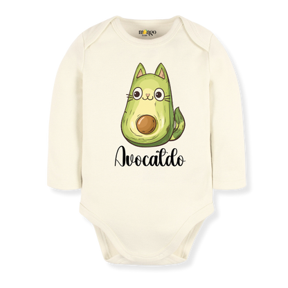 Cute Cat Avocado Baby Bodysuit – Cat Kids T-Shirt & Toddler Tee, Cat Sweater