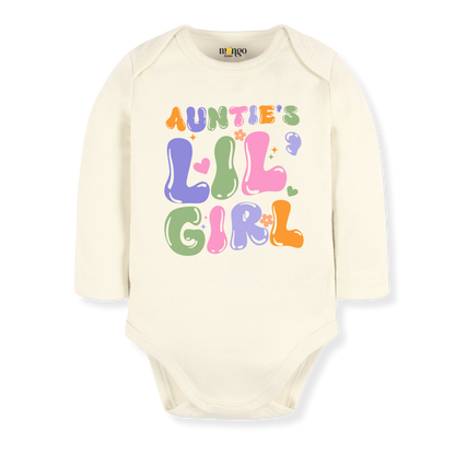 Auntie's Lil Girl Baby Bodysuit Toddler & Kids T-Shirt, Gift for Niece Tshirt Cute Girls Clothes