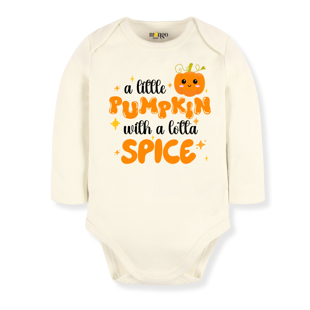 A Little Pumpkin with a Lotta Spice Cute Fall Baby Bodysuit, Toddler & Kids T-Shirt – Cute Pumpkin Outfit