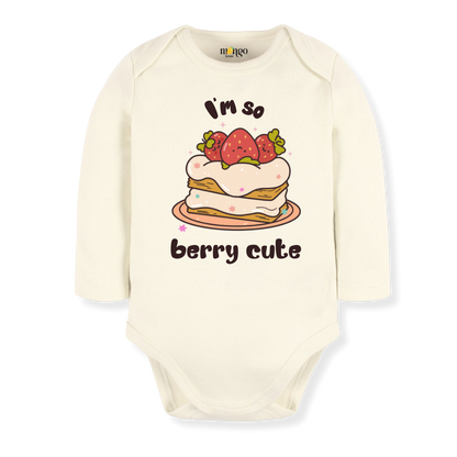 Strawberry Baby Bodysuit, Kids & Toddler T-Shirt – I'm so Berry Cute Outfit Strawberry Theme Shirt for Girls