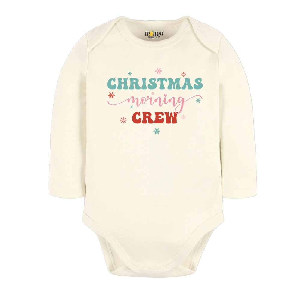 Christmas Morning Crew Tshirt Christmas Baby Bodysuit, Kids & Toddler T-Shirt – Family Xmas Outfit