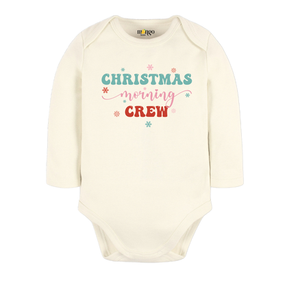 Christmas Morning Crew Tshirt Christmas Baby Bodysuit, Kids & Toddler T-Shirt – Family Xmas Outfit