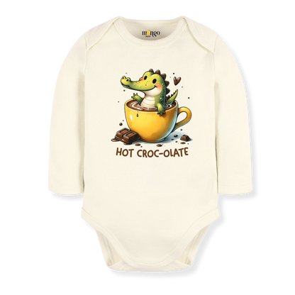 Hot Croco-late Baby Bodysuit – Cute Crocodile Kids T-Shirt & Toddler Tee, Funny Animal-Themed Outfit