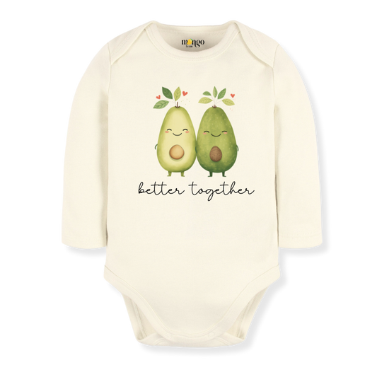 baby onesie onsie clothes girl boy funny newborn gifts outfit toddler infant apparel shirt baby shower kids unisex bodysuit little cute cool clothing sleeve mommy cotton newborn name neutral personalized avocado better together sisters best friends 