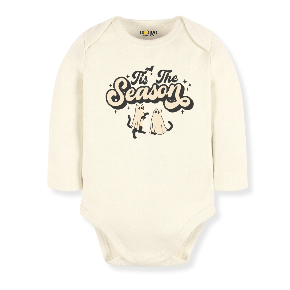 Tis the Season Cat Halloween Baby Bodysuit Funny Tshirt for Kids Toddler Tee Cat Gift for Baby Clothes
