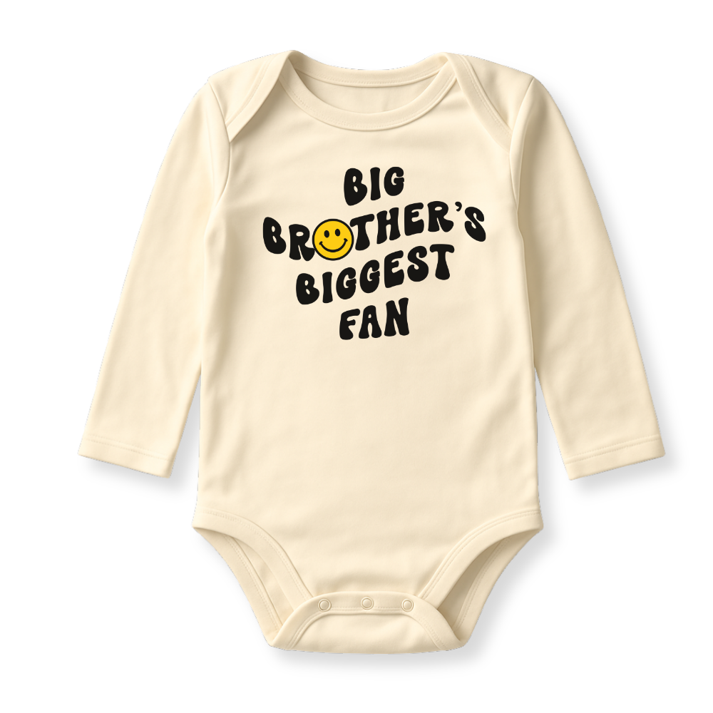 Big Brother's Biggest Fan Baby Bodysuit - Brother T-Shirt Family Outfit