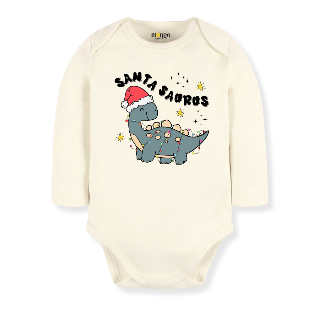 Santa Saurus Tshirt Dinosaur Baby Bodysuit Toddler & Kids T-Shirt, Christmas Outfit Christmas Baby Clothes