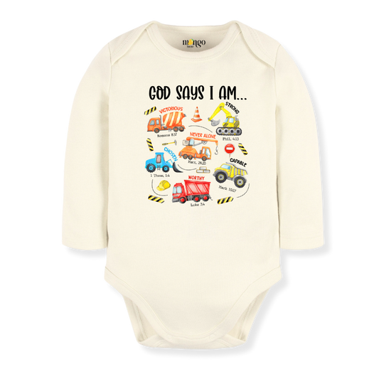 baby onesie onsie clothes girl boy funny newborn gifts outfit toddler infant apparel shirt baby shower kids bodysuit little cute cool clothing mommy cotton newborn name neutral personalized constructions vehicle bible christian catholic